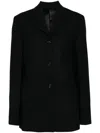 Totême Toteme Women Wool Single-breasted Jacket In Schwarz