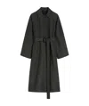 Totême Single-breasted Calf-length Coat In Black