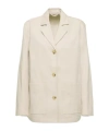 Totême Toteme Women Single-breasted Leather Jacket