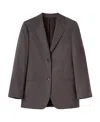 Totême Single-breasted Wool Blazer In Brown