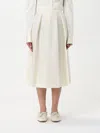 Totême Toteme Women Pleated Wrap Maxi Skirt In White