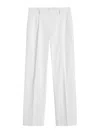Totême Slanted Pocket Trousers In White