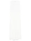 Totême Off-white Sleeveless Cotton Tee Maxi Dress In 白色