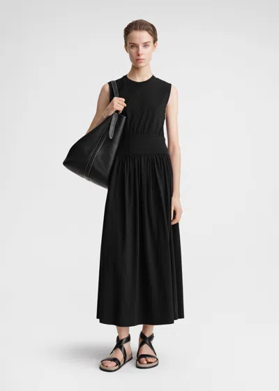 Totême Toteme Sleeveless Cotton Dress In Black