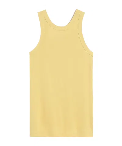 Totême Toteme Fluid Jersey Sleeveless Top In Yellow