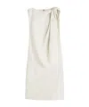 Totême Sleeveless Flared Midi Dress In White