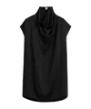 Totême Black Collared Sleeveless Top In Black