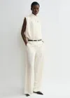 Totême Sleeveless Funnel-neck Top Macadamia In Macadamia