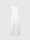 Totême Off-white Sleeveless Cotton Tee Maxi Dress In White