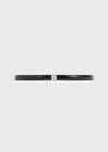 Totême Toteme Slide Clasp Leather Belt In Black