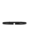Totême Slide Clasp Naplack Leather Belt In Black