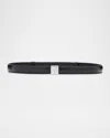 Totême Slide Clasp Naplak Leather Belt In Black 001