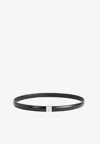 Totême Slide Clasp Nappa Leather Belt In Black