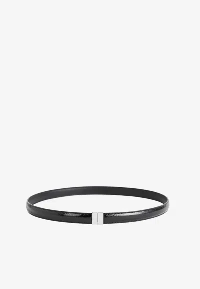 Totême Slide Clasp Nappa Leather Belt In Black