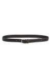 Totême Toteme Slim Leather Belt In Black
