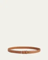 Totême Slim Trouser Leather Belt In Tan