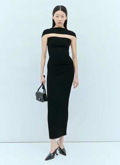 Totême Slip-through Knit Dress In Black