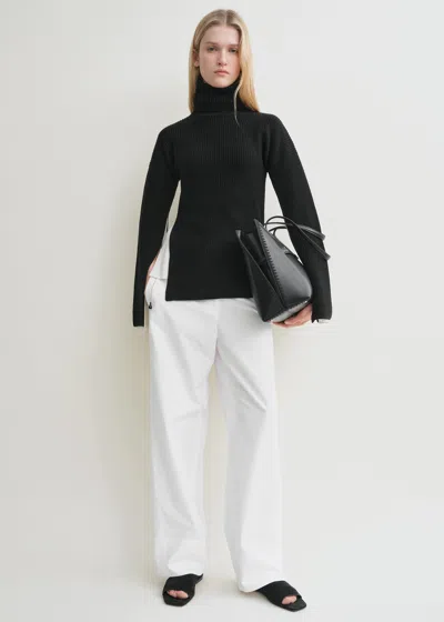 Totême Slit Sleeve Knit Black