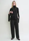 Totême Slit Sleeve Turtleneck Black