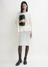 Totême Slit Sleeve Turtleneck White