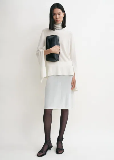 Totême Slit Sleeve Turtleneck White