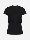 Totême Toteme Women Black Basketweave Slouch Waist Top In Black