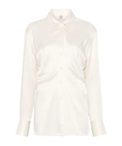 TOTÊME TOTÊME SLOUCH-WAIST SATIN SHIRT