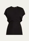 Totême Toteme Women Black Basketweave Slouch Waist Top In Black