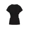Totême Toteme Women Black Basketweave Slouch Waist Top In Black