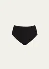 Totême Smocked Bikini Bottoms In Black