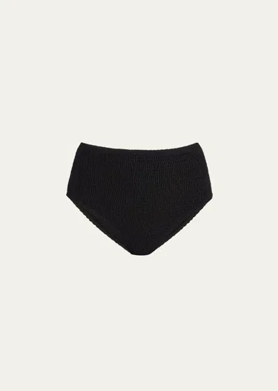 Totême Smocked Bikini Bottoms In Black