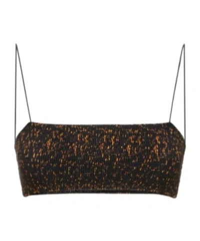 Totême Smocked Bikini Top In 多色