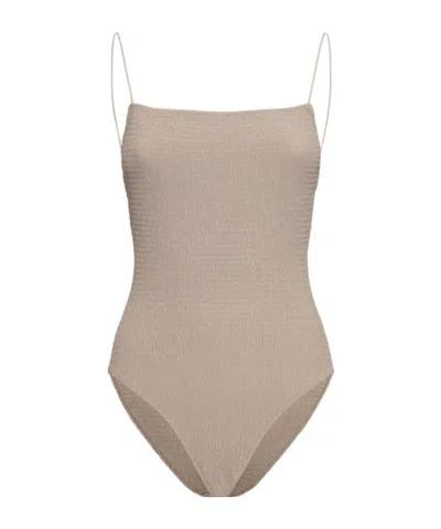 Totême Smocked One Piece Swimsuit