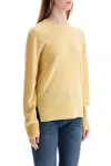 Totême Toteme Cashmere Crewneck Sweater In Yellow