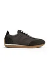 Totême Toteme Pre Nylon Low Top Sneakers In Brown