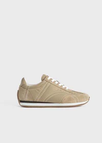 Totême Toteme Nylon Low-top Sneakers In Beige