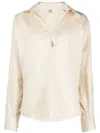 Totême Spread-collar Blouse In Yellow