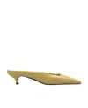 Totême Square-toe Leather Mules In Yellow