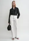 Totême Stand-collar Shirt Black In Black