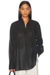 Totême Long Scarf Blouse In Black