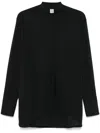 Totême Collar Shirt With Pleat And Strap Detail In Black