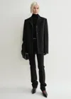 Totême Straight Blazer Black In Black