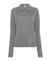 Totême Grey Shirt With Raglan Sleeves In Cashmere Woman In Gray