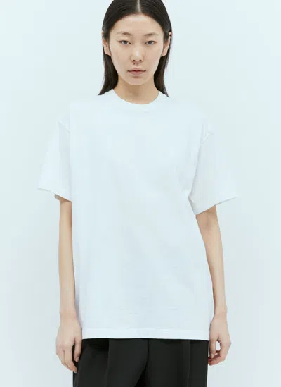 Totême Straight Cotton Jersey T-shirt In White