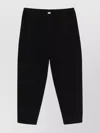 Totême Toteme Straight Black Trousers In Cotton Blend Women