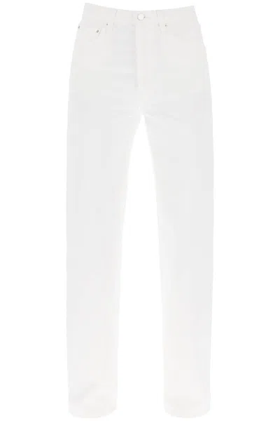 Totême Toteme Straight Cut Loose Jeans In White