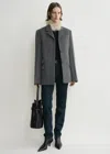 Totême Straight Jacket Grey Melange In Grey Melange