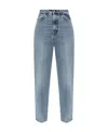 Totême Straight Jeans In Gray
