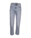 Totême Straight-leg Cropped Jeans In Gray