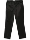 Totême Straight-leg Cropped Trousers In Black